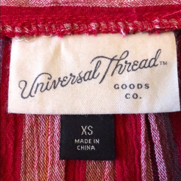 🍉 Red Striped Universal Thread Top - Picture 5 of 5